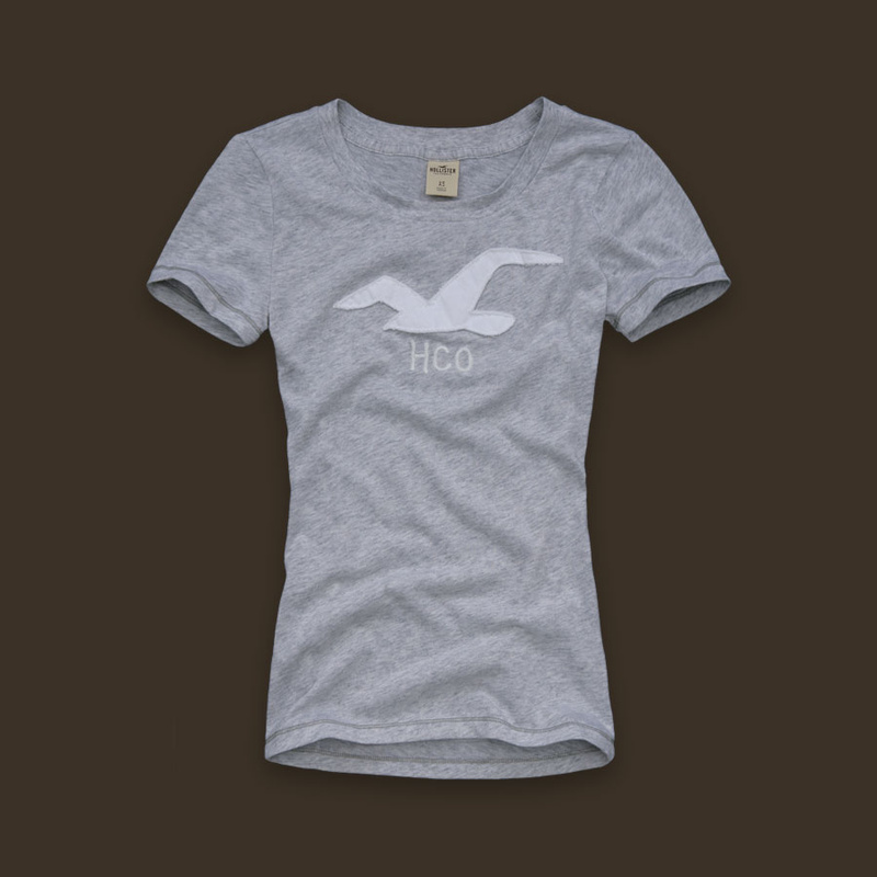 Hollister Mujeres De Cuello Redondo Corto Remera HCO4869